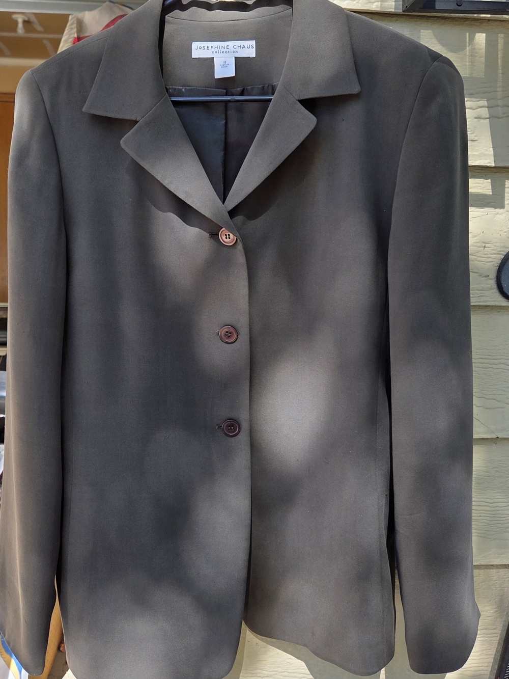 Josephine Chaus Dark Brown Single-Breasted Blazer